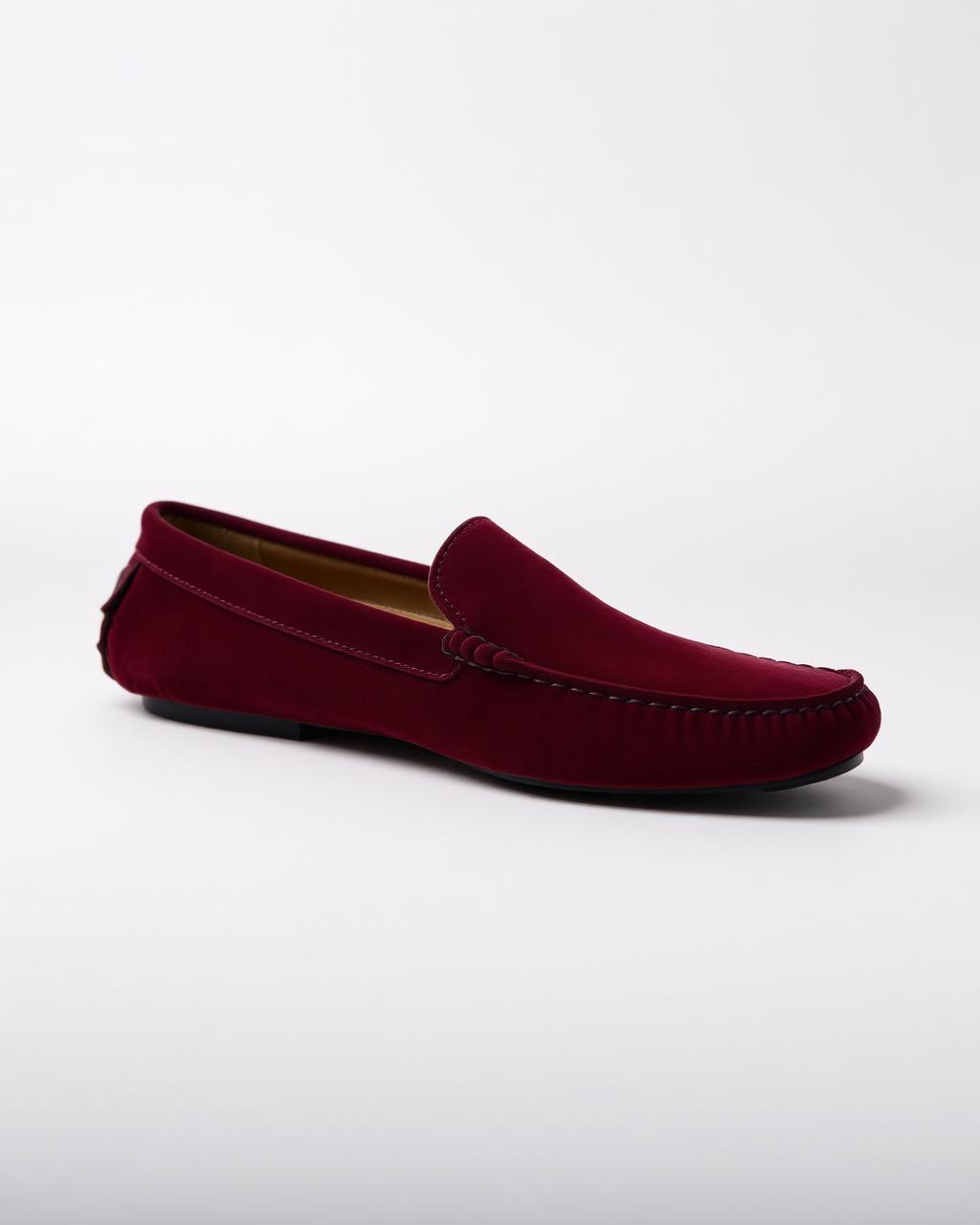 Driving Loafer — Oxblood Suede